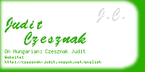 judit czesznak business card